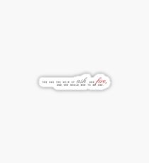 Bow To No One Sticker