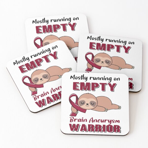 Item preview, Mostly Running On Empty Brain Aneurysm Warrior designed and sold by Brad-FI.