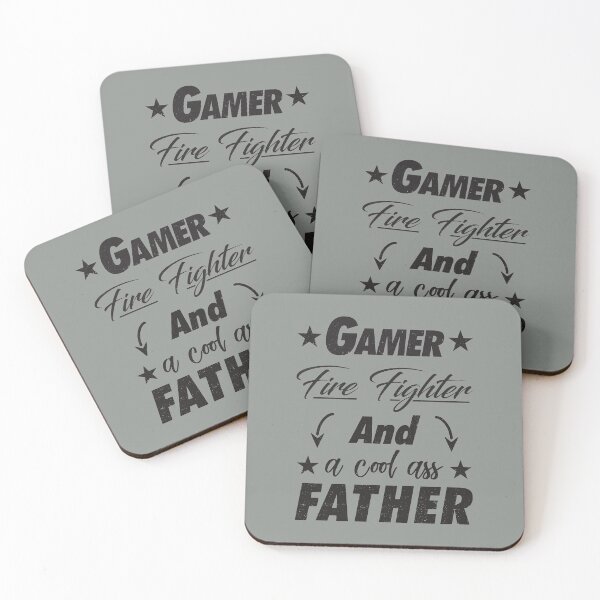 Item preview, Gamer Fire Fighter Father designed and sold by StarsForgers.