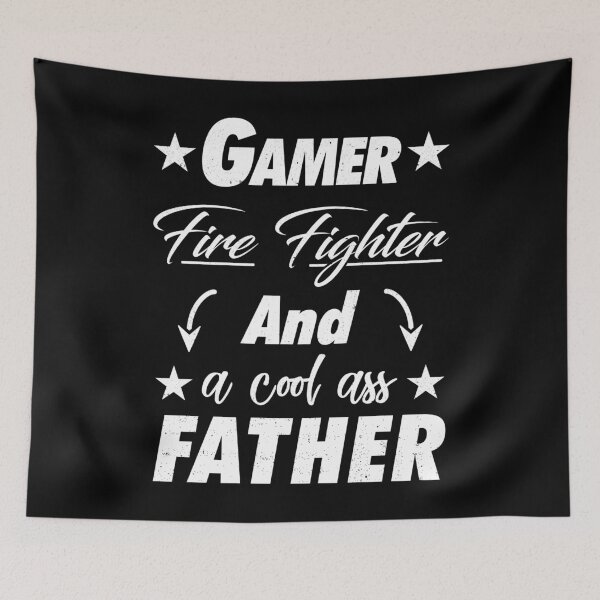 Item preview, Gamer Fire Fighter Father designed and sold by StarsForgers.