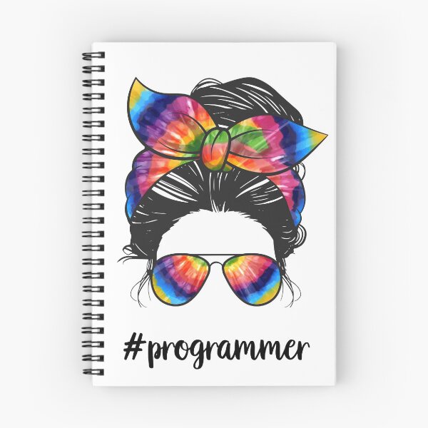 Item preview, Messy bun programmer - programmer life - funny gift idea for female programmer girl designed and sold by SANA MAMOUN ALAJJAN .
