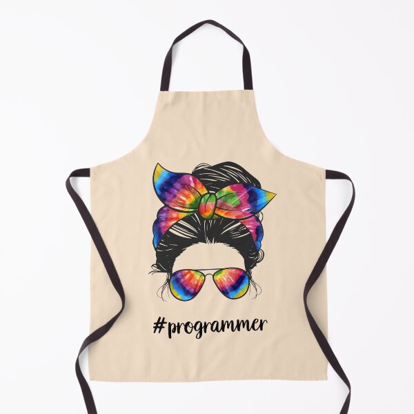 Item preview, Messy bun programmer - programmer life - funny gift idea for female programmer girl designed and sold by SANA MAMOUN ALAJJAN .
