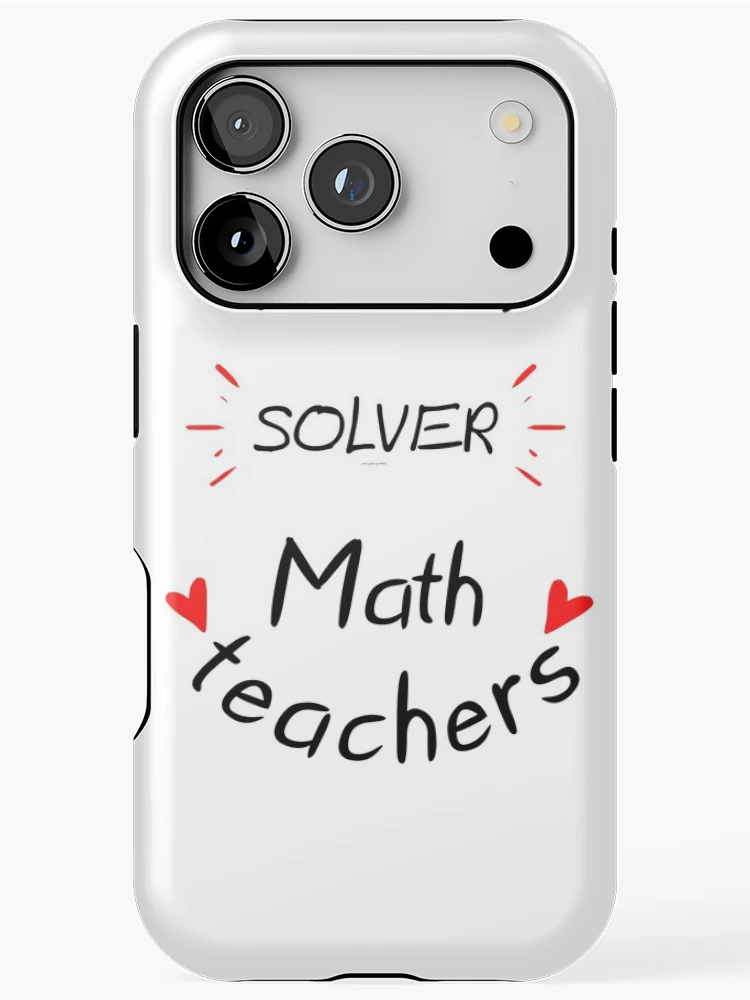 Thumbnail 1 of 4, iPhone Case, Problem Solver Math Teacher designed and sold by RoaaMagic.