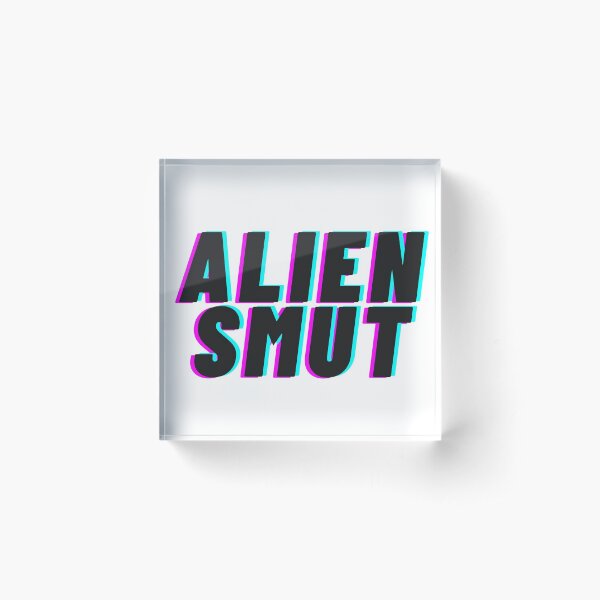 Alien Smut in Romance Books Acrylic Block