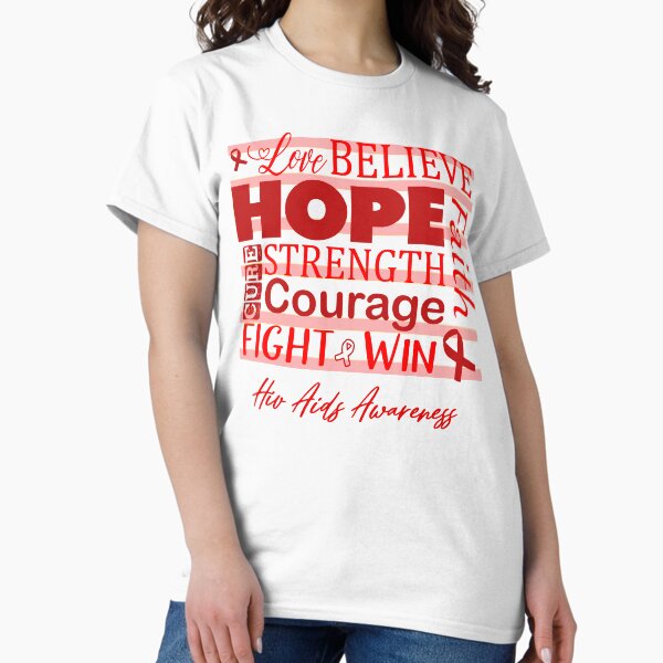 Item preview, Love Believe Hope Hiv Aids Awareness designed and sold by largellie.