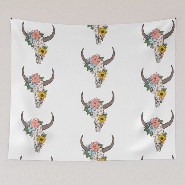 Item preview, Cheetah Bull Skull designed and sold by ElmaLeeDesign.