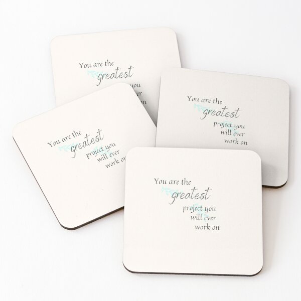 Item preview, You are the greatest project you positivity quotes designed and sold by Morgan T Park.