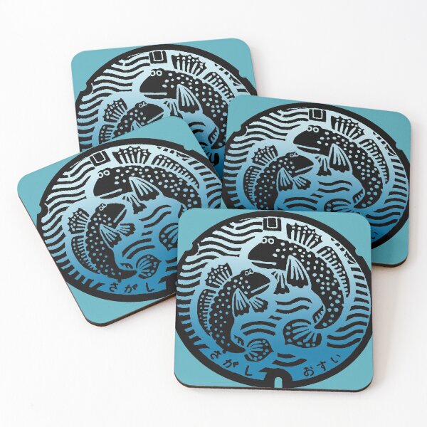 Item preview, Manhole in Japan with fish designed and sold by mattraski.