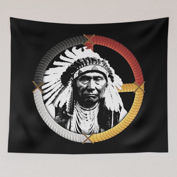 Item preview, MEDICINE WHEEL 2 Chief Hinmuuttu-yalatlat (Joseph) designed and sold by Garden Of Nightmares.