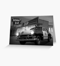 Cops Shoot Unarmed Donut Greeting Card