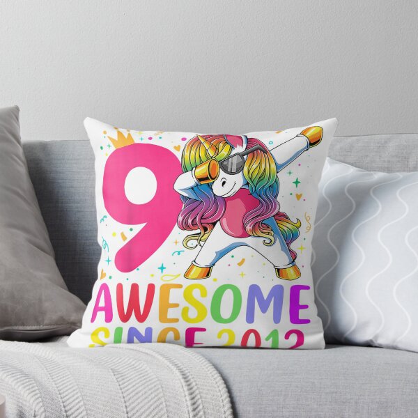 Item preview, 9 Years Old Unicorn Dabbing 9th Birthday Girl Unicorn Party T-Shirt.png designed and sold by SnizhanaBayuk.