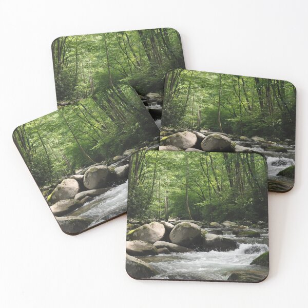 Item preview, Smoky Mountain river flowing designed and sold by Julie Bradshaw.