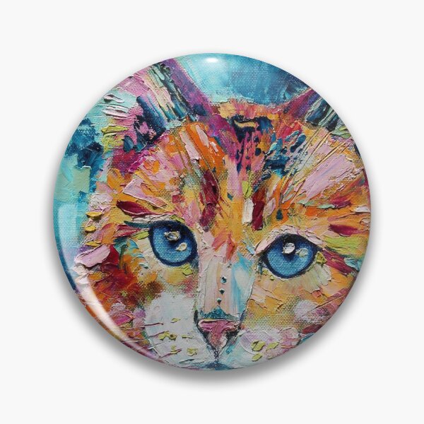 Item preview, Scruffy Cat Oil Painting designed and sold by EveiArt.