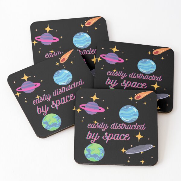 Item preview, easily distracted by space and planets designed and sold by tnwbank.