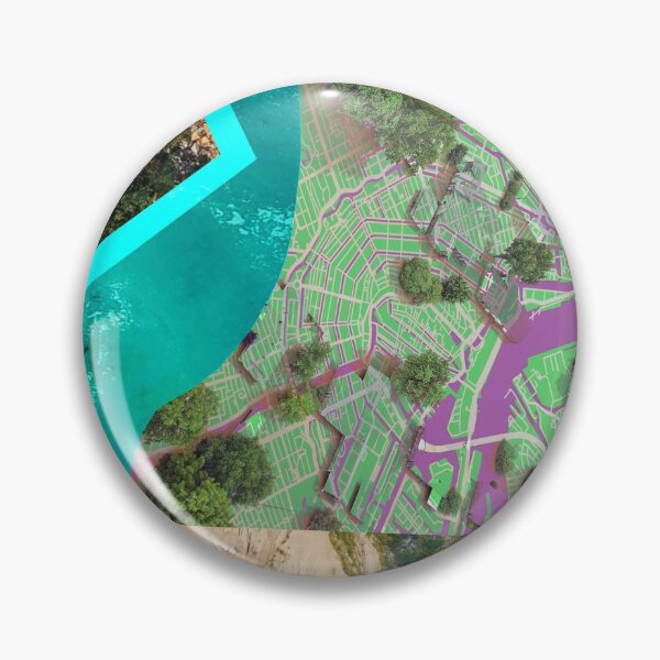 Item preview, marvelous city landscape in architectural collage art ecopop designed and sold by jorgelebeau.