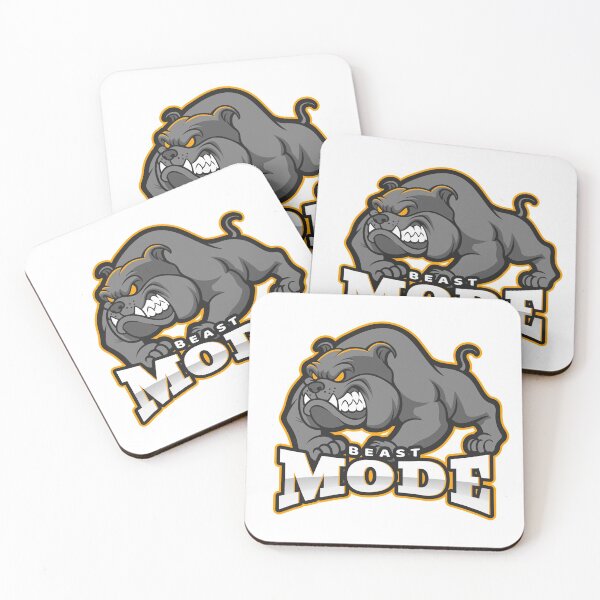 Item preview, Beast Mode Bulldog White - Funny Gym designed and sold by GymWearDepot.