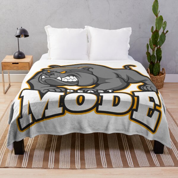 Item preview, Beast Mode Bulldog White - Funny Gym designed and sold by GymWearDepot.