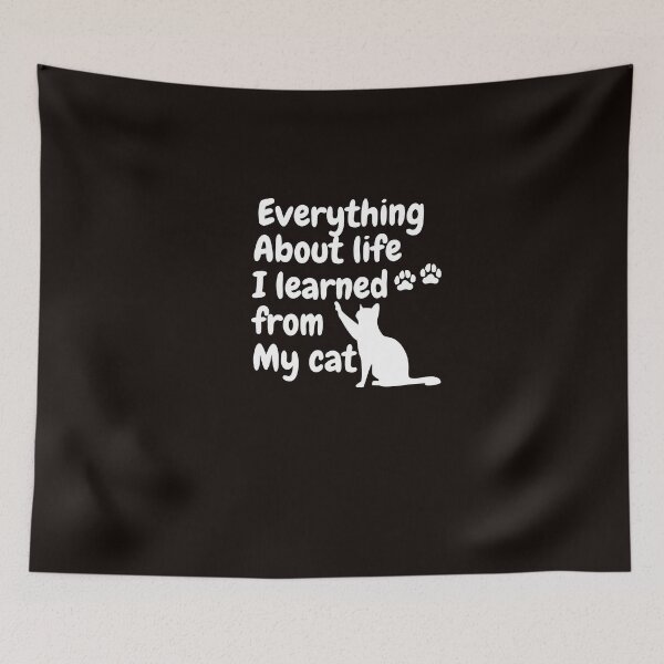 Item preview, Everything About life I learned from my cat designed and sold by Slickyvert.