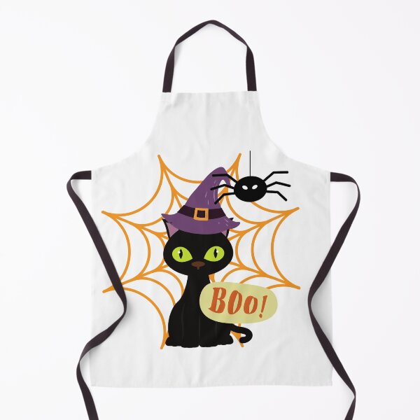 Item preview, "Halloween Cat and Spider Sticker" Moonlightglo designed and sold by moonlightglo.