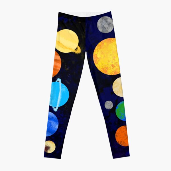 Watercolor Solar System Leggings