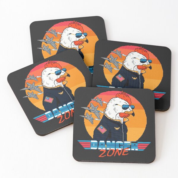 Item preview, Danger zone - Animal cross - chicken - rooster designed and sold by Pruningsheep.