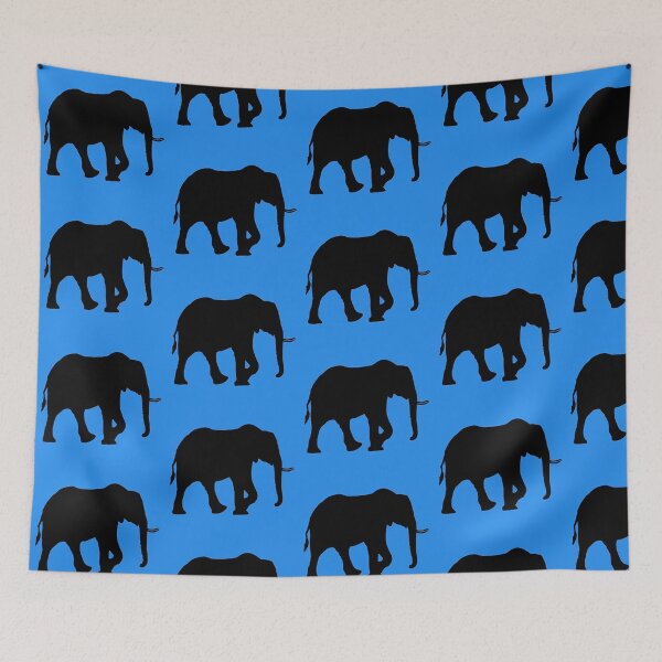 Item preview, Elephant (blue) designed and sold by BackgroundND.