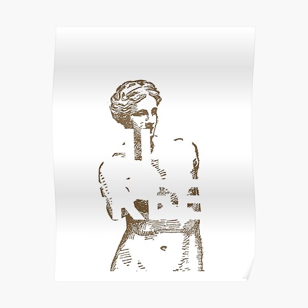 Think greek tshirts Poster