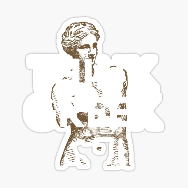 Think greek tshirts Sticker