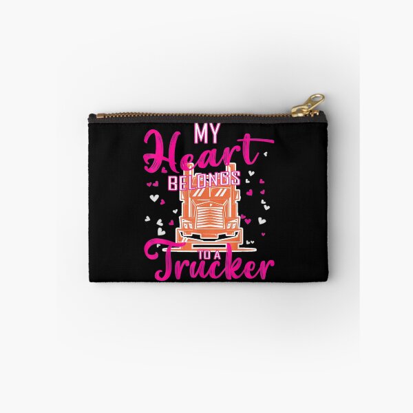 Item preview, My Heart Belongs To A Trucker Funny Truck Drive Dad Mom Papa  designed and sold by CuthbertShop.