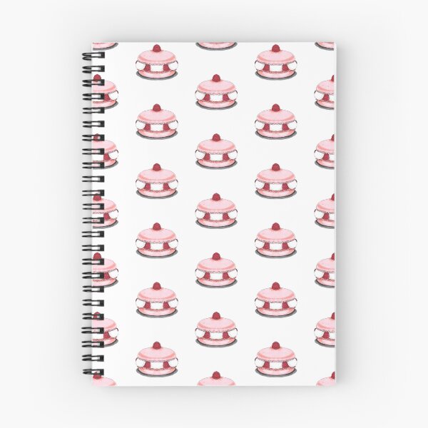 Item preview, raspberry macaron illustration designed and sold by ChangChunTzu.
