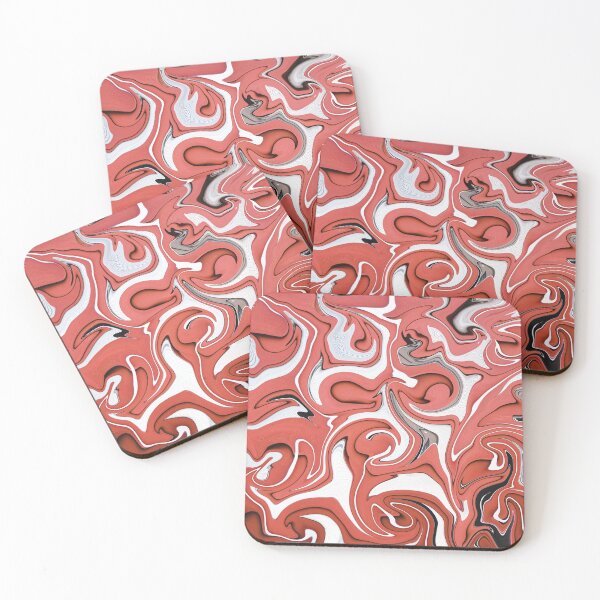 Item preview, Red Palette Abstract Painting Color Study Series D-10 designed and sold by ZekeArtPrints.