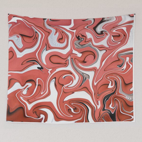Item preview, Red Palette Abstract Painting Color Study Series D-10 designed and sold by ZekeArtPrints.