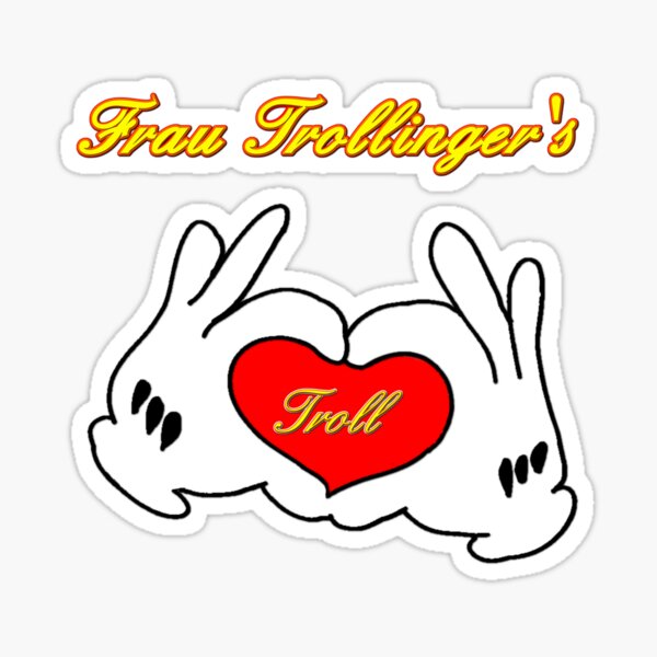 Mrs Trollingers Troll Sticker For Sale By Ellesson Redbubble 