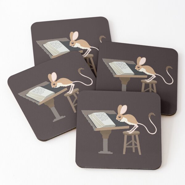 Item preview, Cartoon Jerboa Reading a Book designed and sold by MissBennett.
