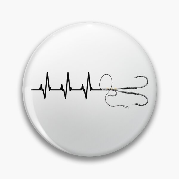 Item preview, Fishing Hook Heartbeat Bait Rod Fisherman Angler  designed and sold by HppyStrngHelthy.