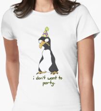 Party Penguin Women's Fitted T-Shirt