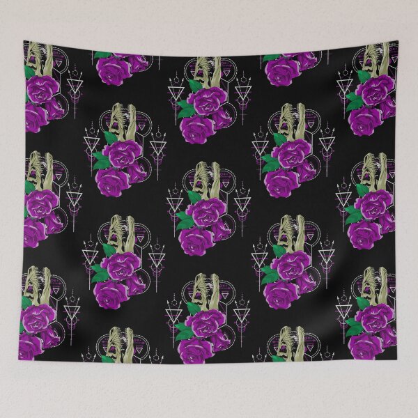 Item preview, purple rose skull dinosaurs  designed and sold by rmohrlock.