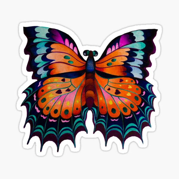 "Beauty of Butterfly" Sticker