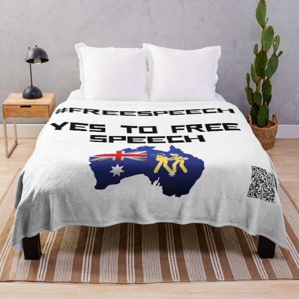 Item preview, #freespeech for Australia Free Australia, TShirt, Hat, Bags, Mask, hashtag, Black Print designed and sold by hashteeme.