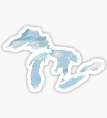 Great Lakes Watercolor Sticker