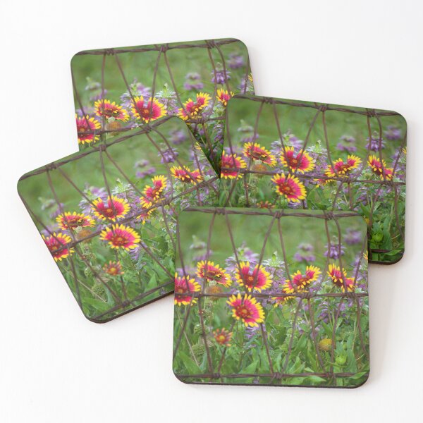 Item preview, Indian Paintbrush in Old Fence designed and sold by Julie Bradshaw.