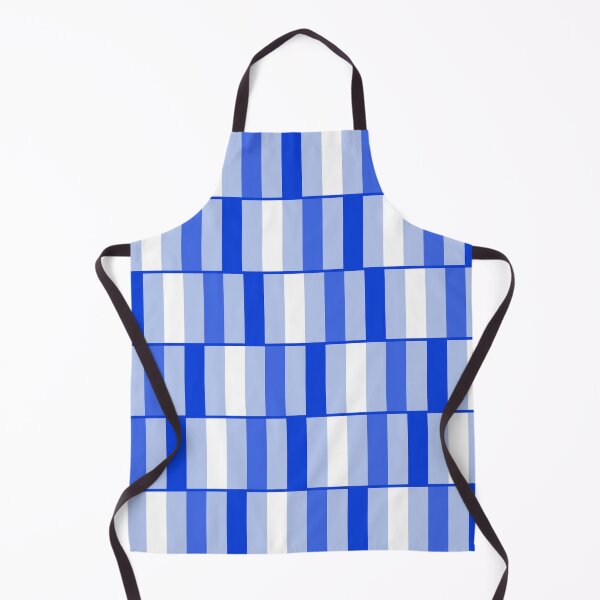 Item preview, Long Blocks Geometric Check Pattern in Light Blue, Royal Blue, and White designed and sold by kierkegaard.