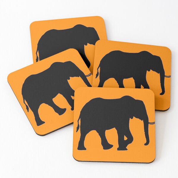 Item preview, Elephant (orange) designed and sold by BackgroundND.