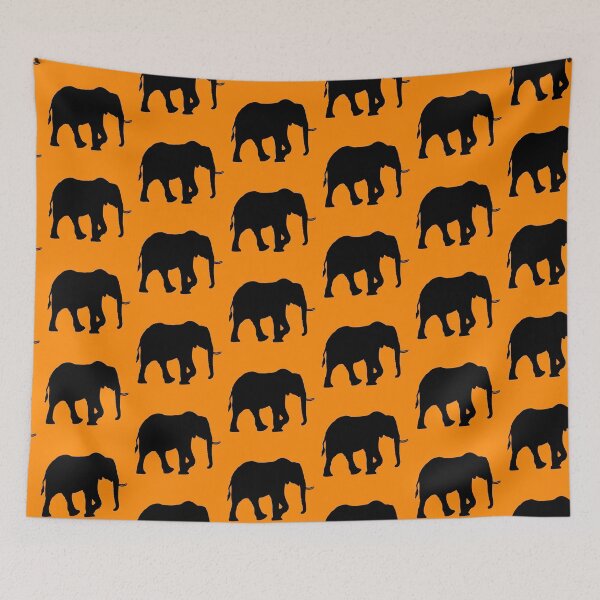 Item preview, Elephant (orange) designed and sold by BackgroundND.