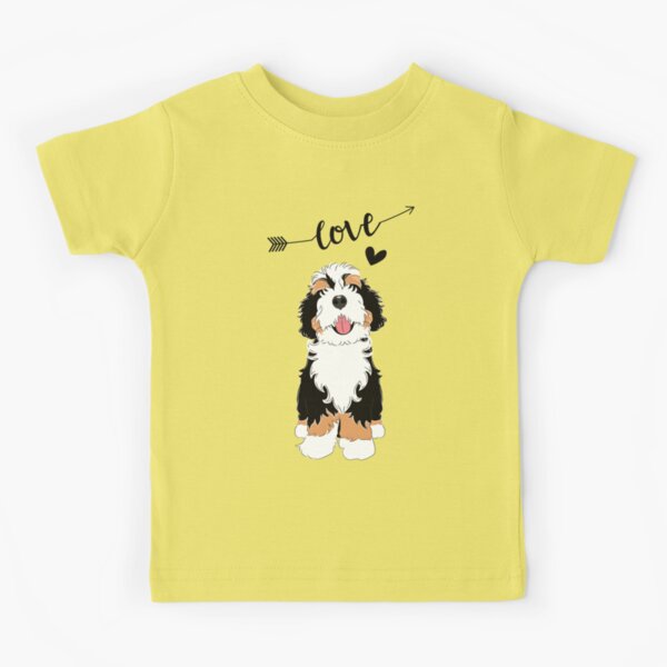 Vista previa del artículo con la obra «AMOR Bernedoodle tricolor», diseñado y vendido por Lulupainting.