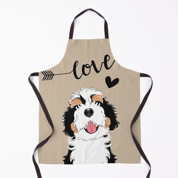Item preview, LOVE Tri Color Bernedoodle designed and sold by Lulupainting.