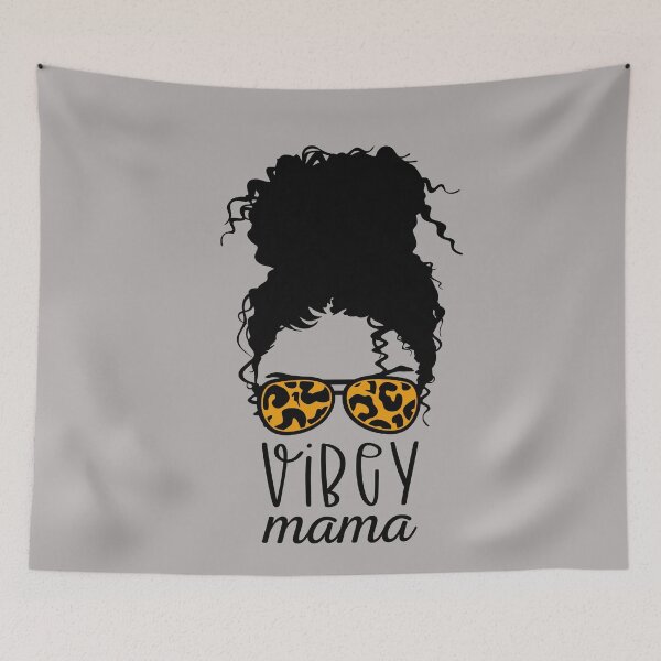 Item preview, Vibey Mama Funny Messy Bun Lover designed and sold by SharpThreadZ.
