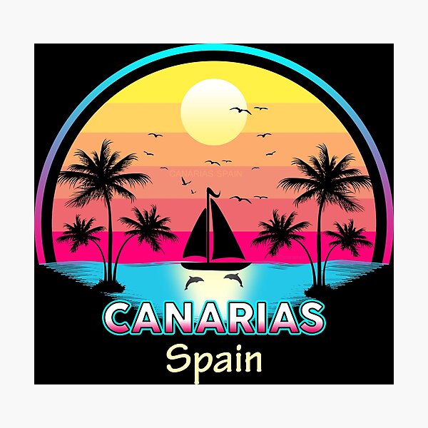 Item preview, Canary Islands Spain Summer Vacations designed and sold by Cuatrocaminos.
