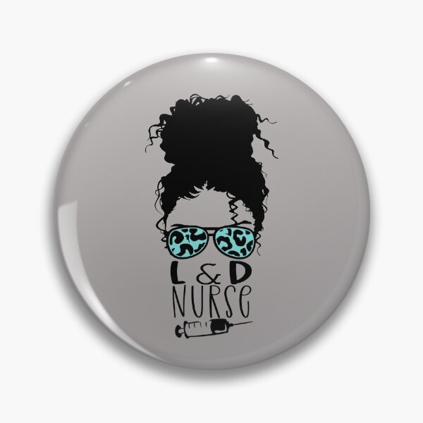 Item preview, L & D Nurse Funny Messy Bun Lover designed and sold by SharpThreadZ.