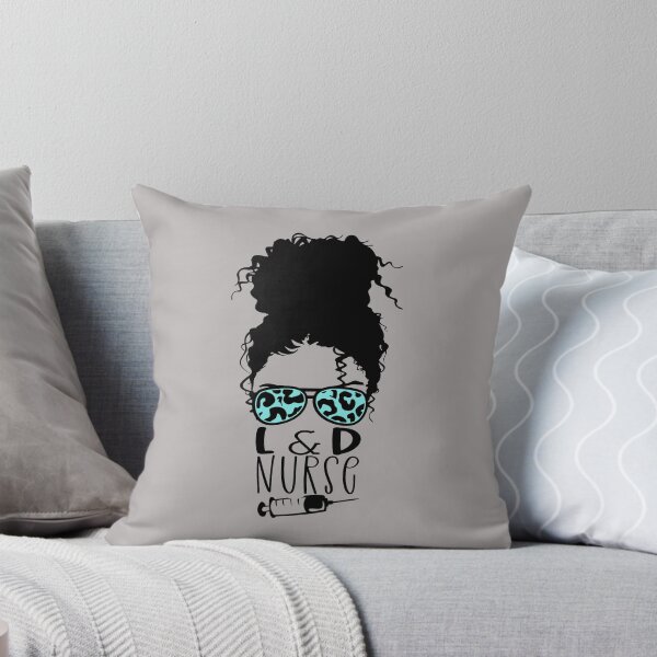 Item preview, L & D Nurse Funny Messy Bun Lover designed and sold by SharpThreadZ.